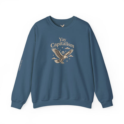 Yay Capitalism Eagle - Crewneck Sweatshirt - Unisex