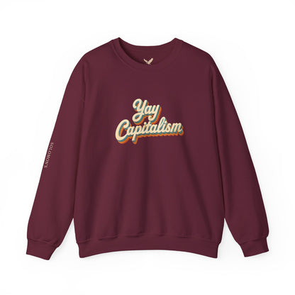 Yay Capitalism Retro - Crewneck Sweatshirt - Unisex