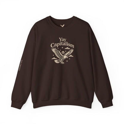 Yay Capitalism Eagle - Crewneck Sweatshirt - Unisex