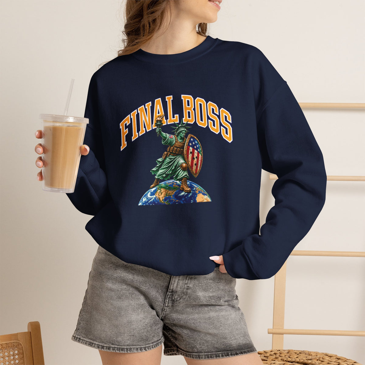 Final Boss - Crewneck Sweatshirt - Unisex