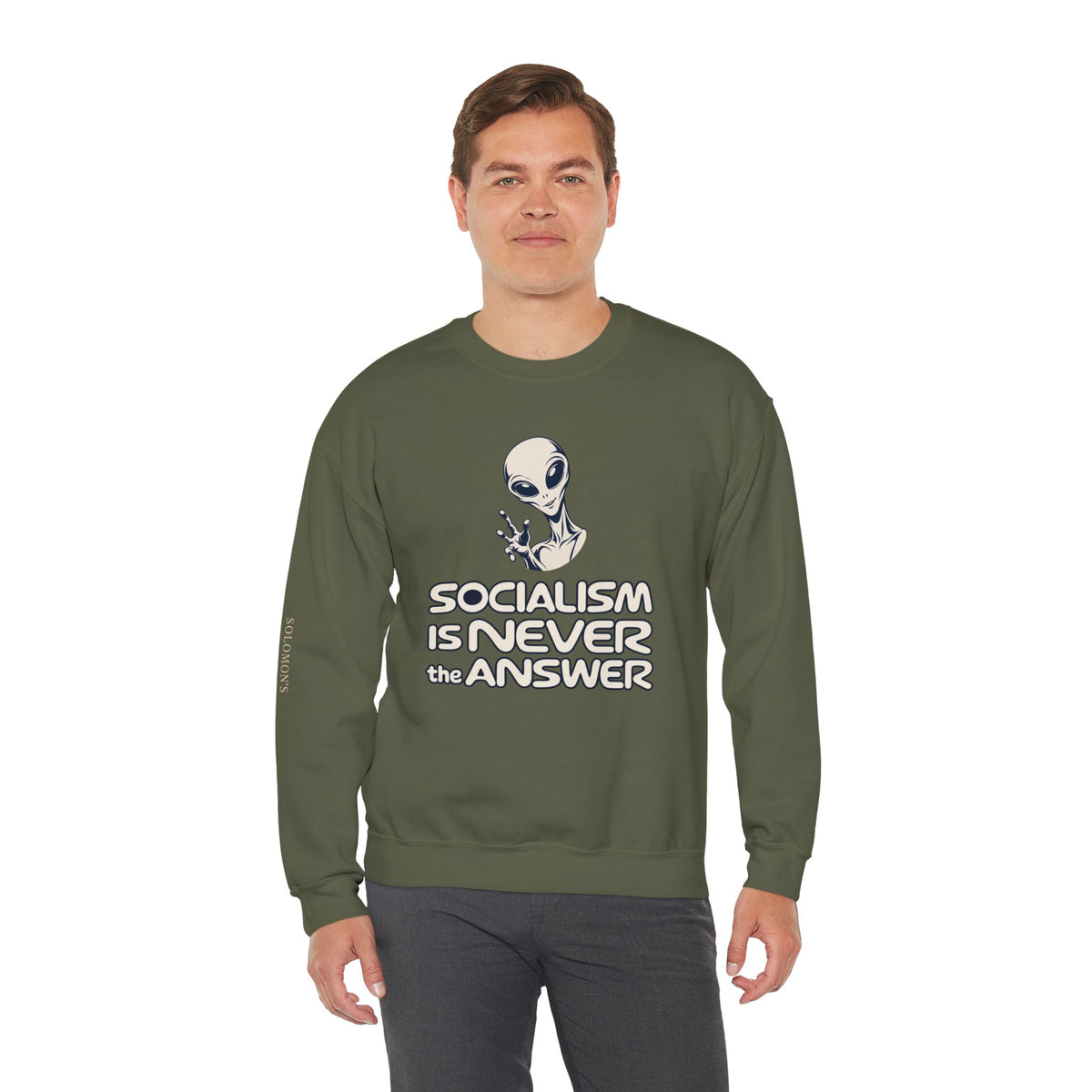 Friendly Alien - Crewneck Sweatshirt - Unisex