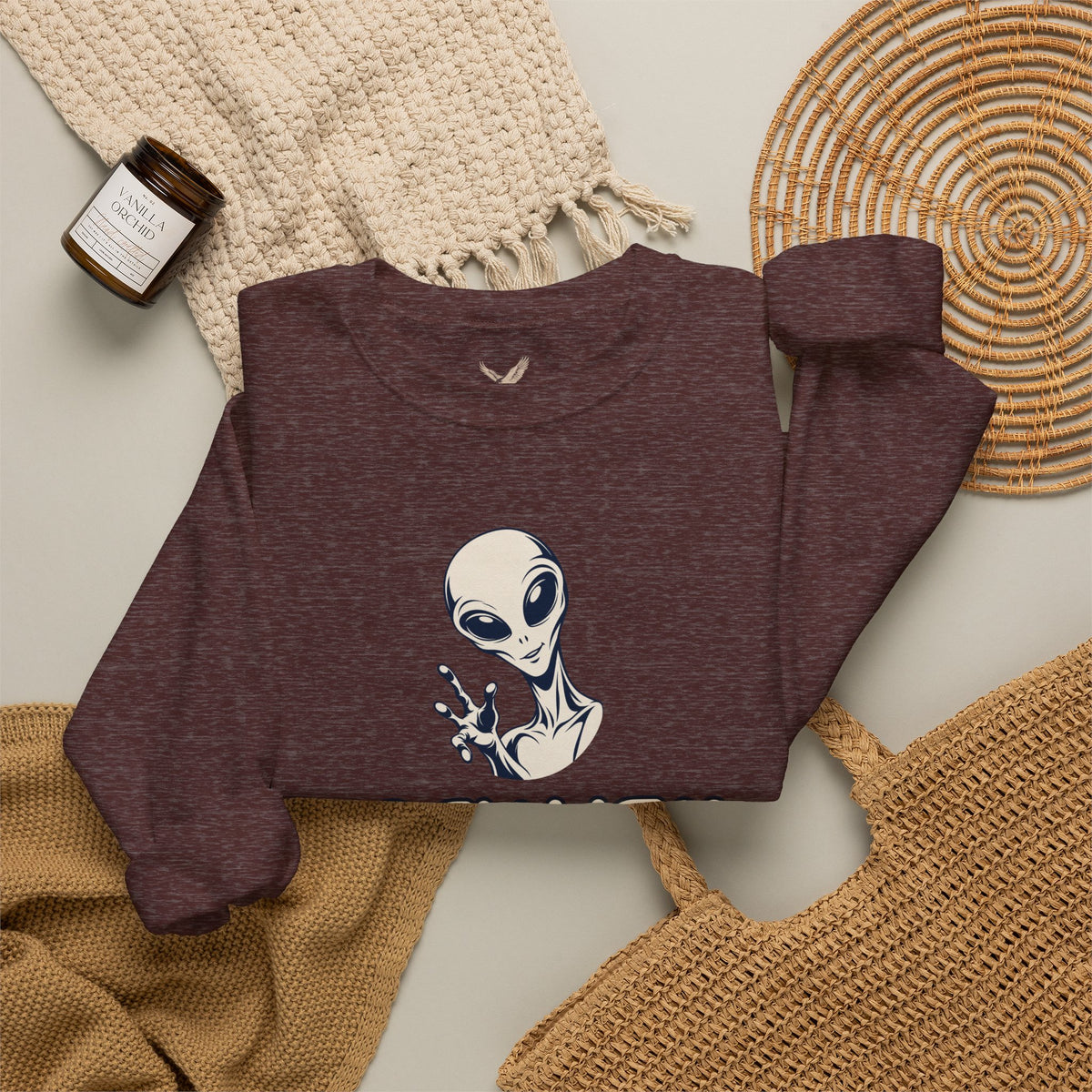 Friendly Alien - Crewneck Sweatshirt - Unisex