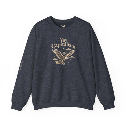 Yay Capitalism Eagle - Crewneck Sweatshirt - Unisex