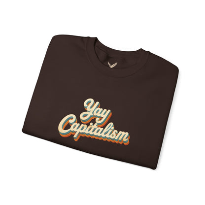Yay Capitalism Retro - Crewneck Sweatshirt - Unisex