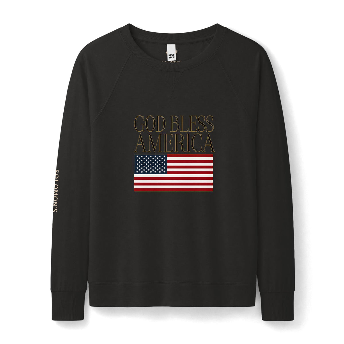God Bless America (Lg) - French Terry Sweatshirt - Women's