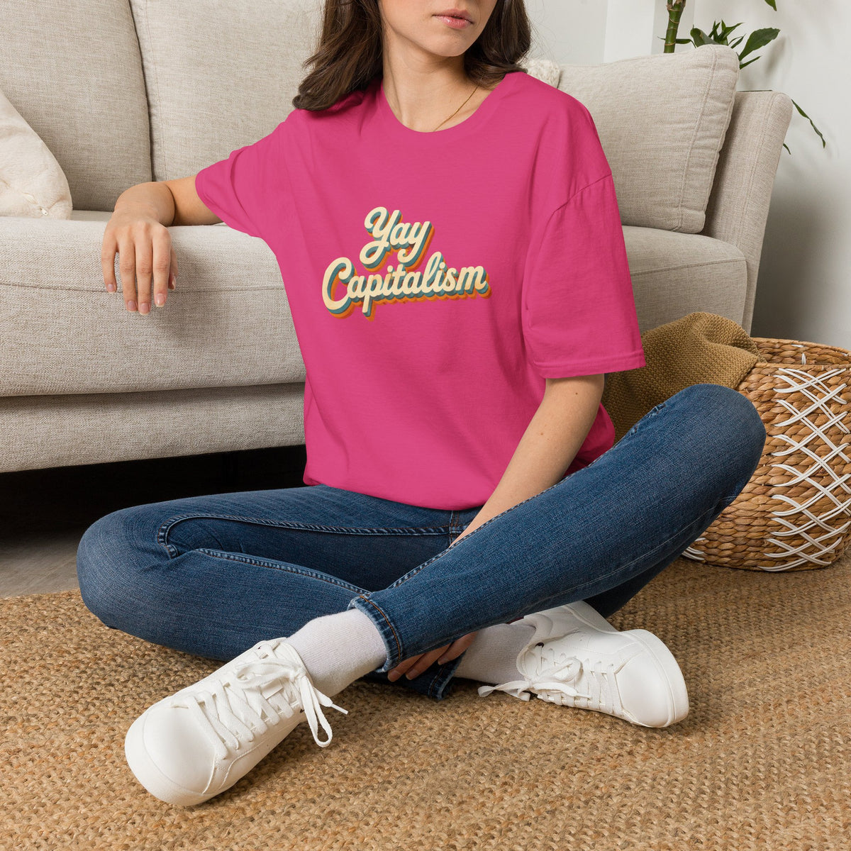 Yay Capitalism Retro - Short Sleeve T-Shirt - Unisex