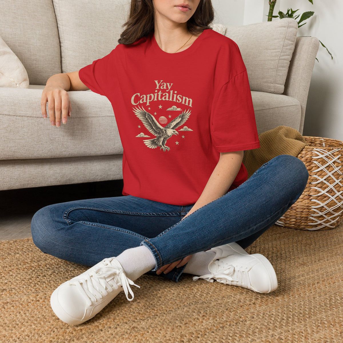 Yay Capitalism Eagle - Short Sleeve T-Shirt - Unisex