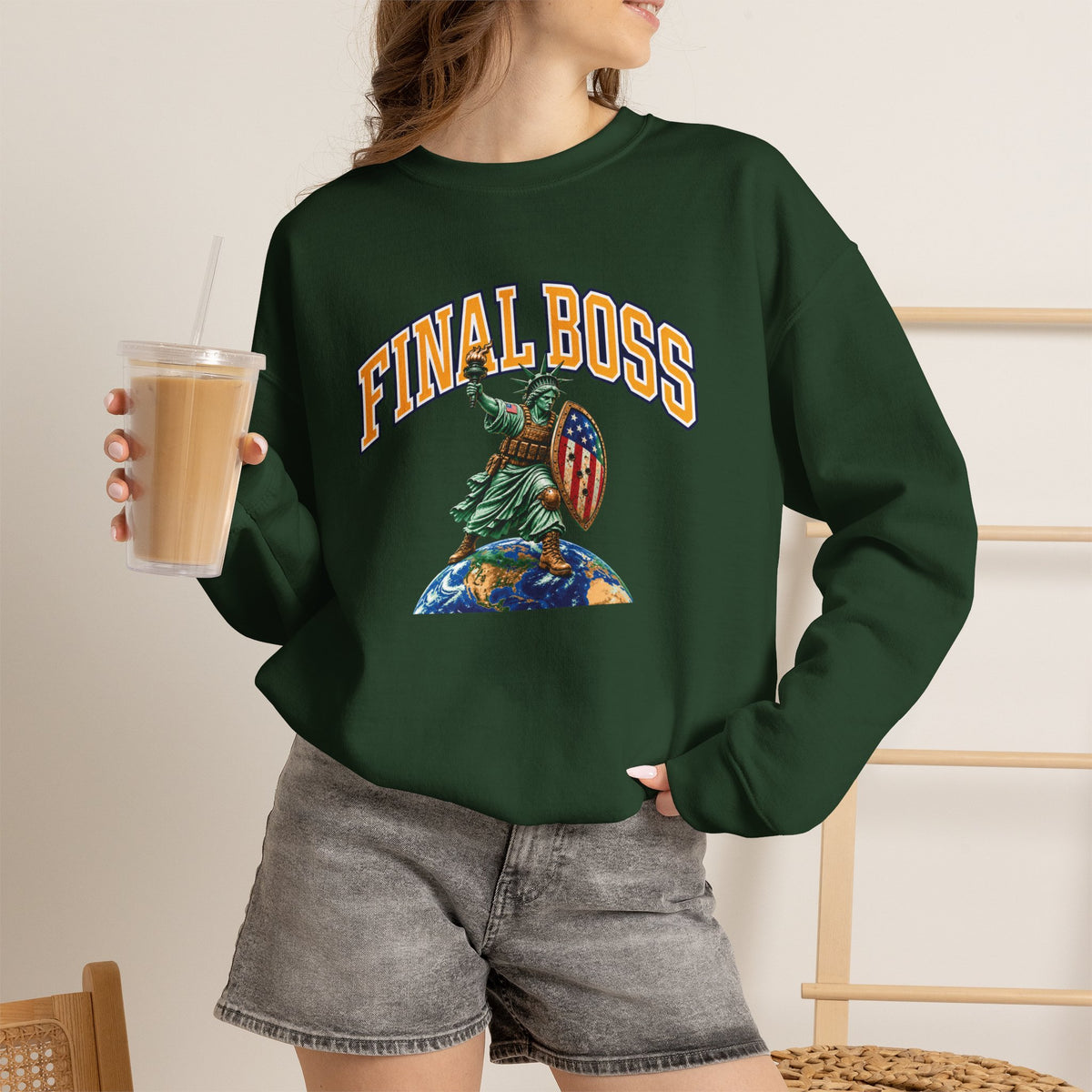 Final Boss - Crewneck Sweatshirt - Unisex
