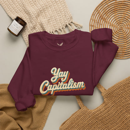 Yay Capitalism Retro - Crewneck Sweatshirt - Unisex