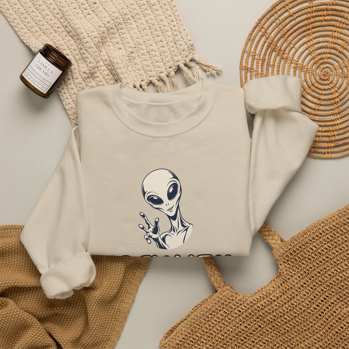 Friendly Alien - Crewneck Sweatshirt - Unisex