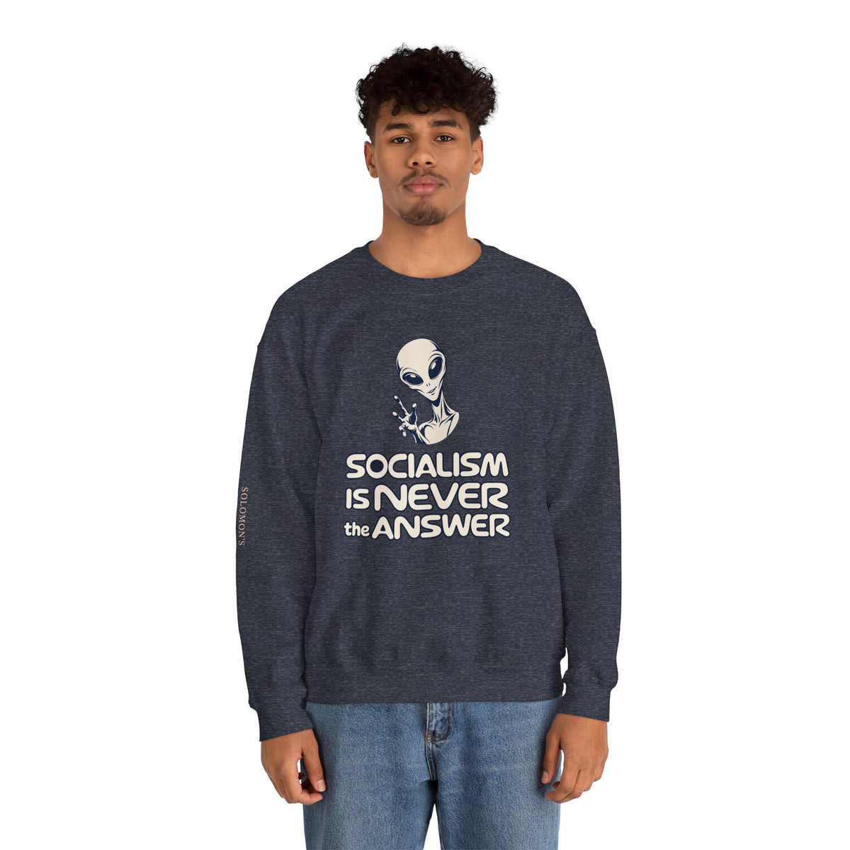 Friendly Alien - Crewneck Sweatshirt - Unisex