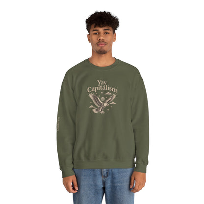 Yay Capitalism Eagle - Crewneck Sweatshirt - Unisex