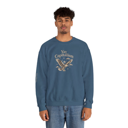 Yay Capitalism Eagle - Crewneck Sweatshirt - Unisex
