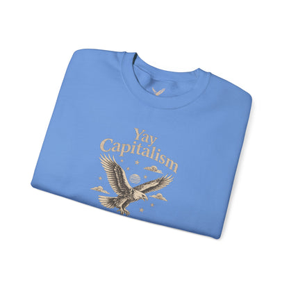 Yay Capitalism Eagle - Crewneck Sweatshirt - Unisex