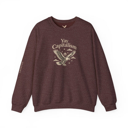 Yay Capitalism Eagle - Crewneck Sweatshirt - Unisex