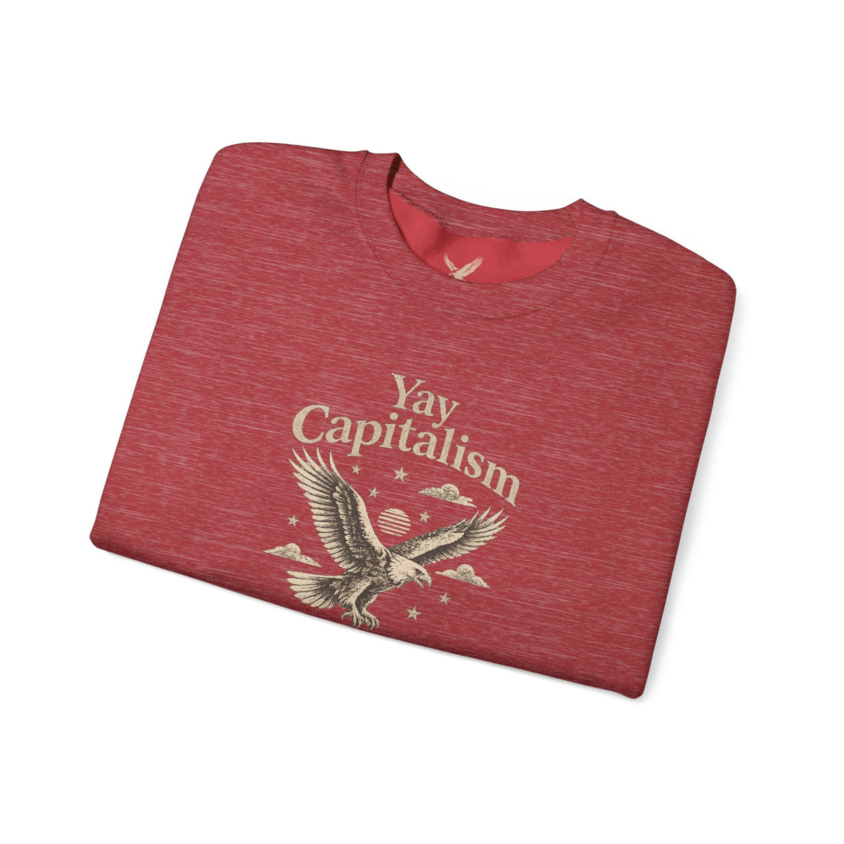 Yay Capitalism Eagle - Crewneck Sweatshirt - Unisex