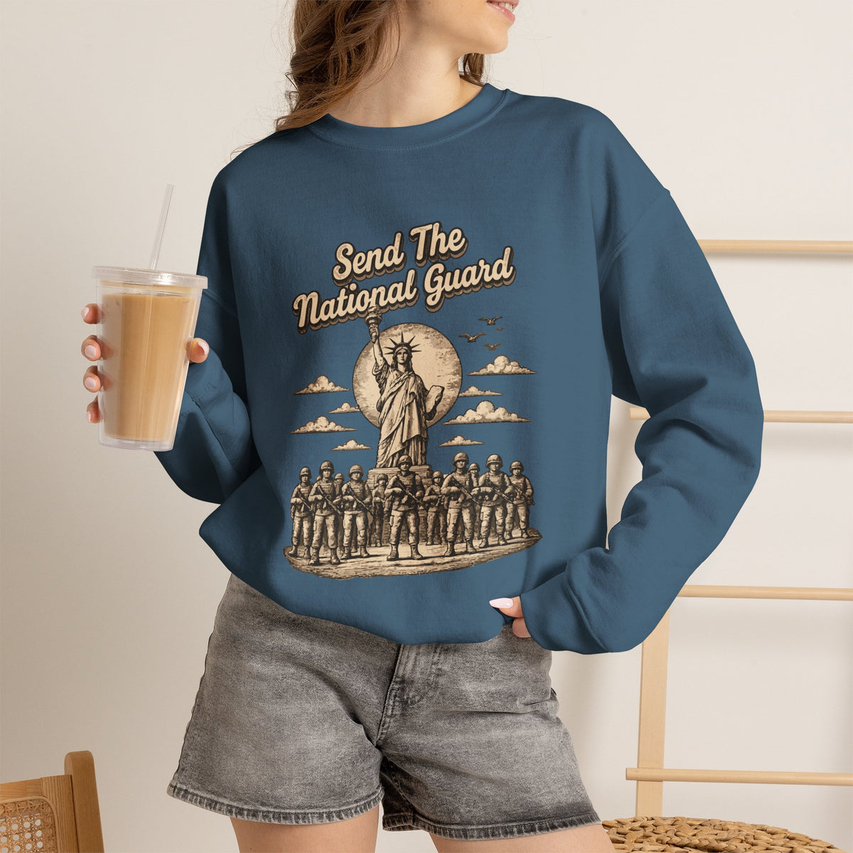 Send the National Guard - Crewneck Sweatshirt - Unisex