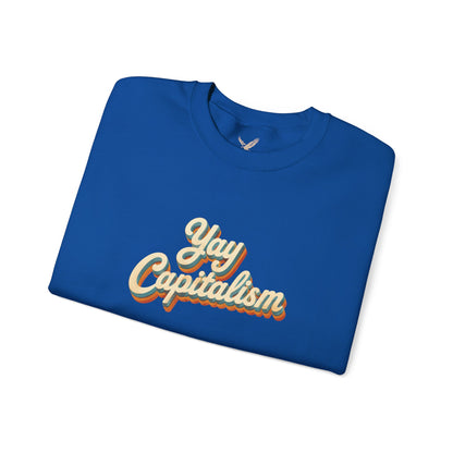 Yay Capitalism Retro - Crewneck Sweatshirt - Unisex