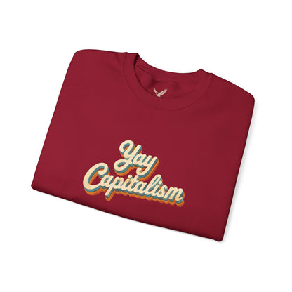 Yay Capitalism Retro - Crewneck Sweatshirt - Unisex