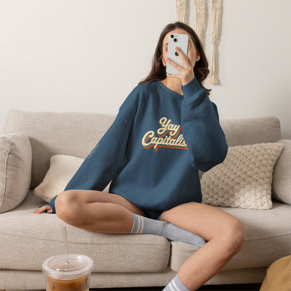 Yay Capitalism Retro - Crewneck Sweatshirt - Unisex
