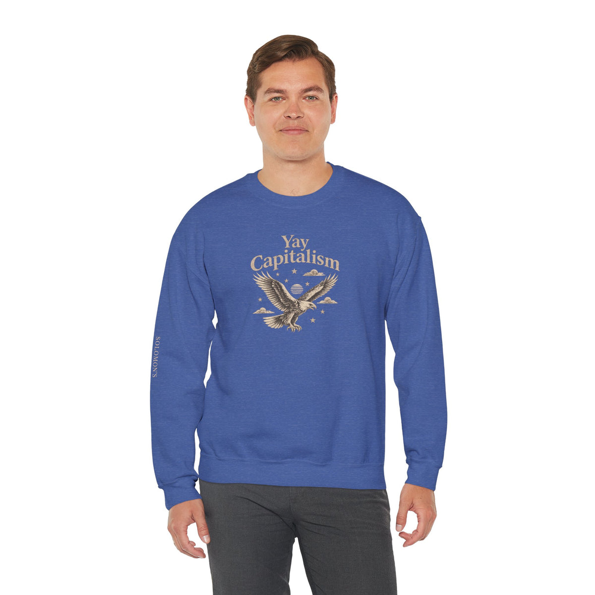 Yay Capitalism Eagle - Crewneck Sweatshirt - Unisex