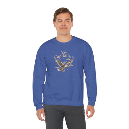 Yay Capitalism Eagle - Crewneck Sweatshirt - Unisex