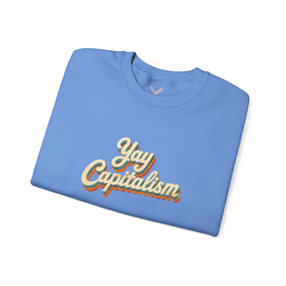 Yay Capitalism Retro - Crewneck Sweatshirt - Unisex