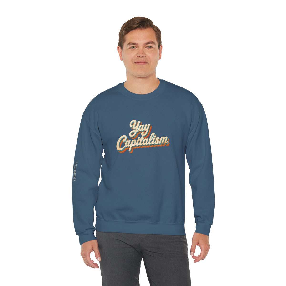 Yay Capitalism Retro - Crewneck Sweatshirt - Unisex