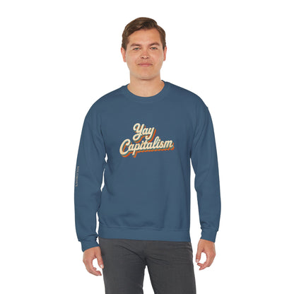 Yay Capitalism Retro - Crewneck Sweatshirt - Unisex