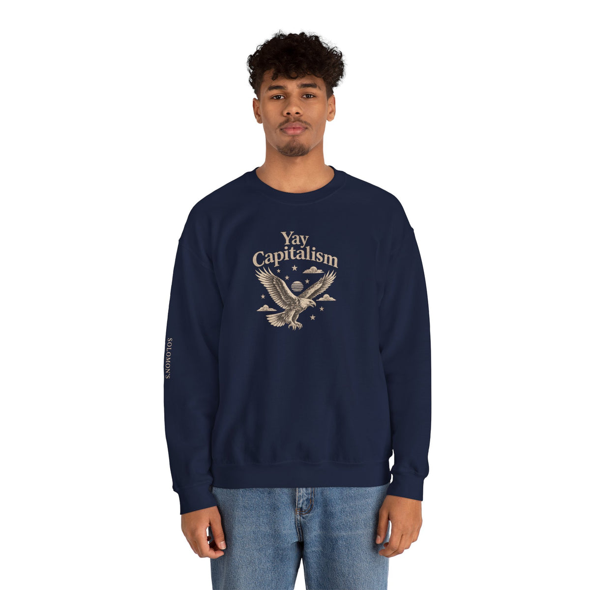 Yay Capitalism Eagle - Crewneck Sweatshirt - Unisex