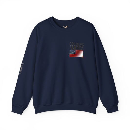 God Bless America (Sm) - Crewneck Sweatshirt - Unisex