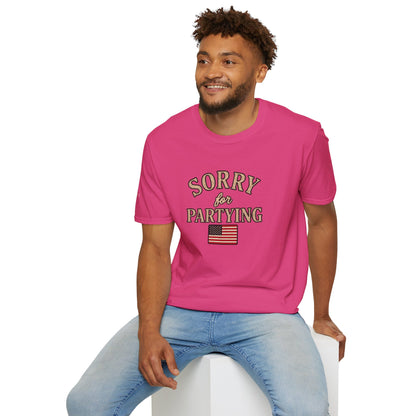 Sorry for Partying - Short Sleeve T-Shirt - Unisex