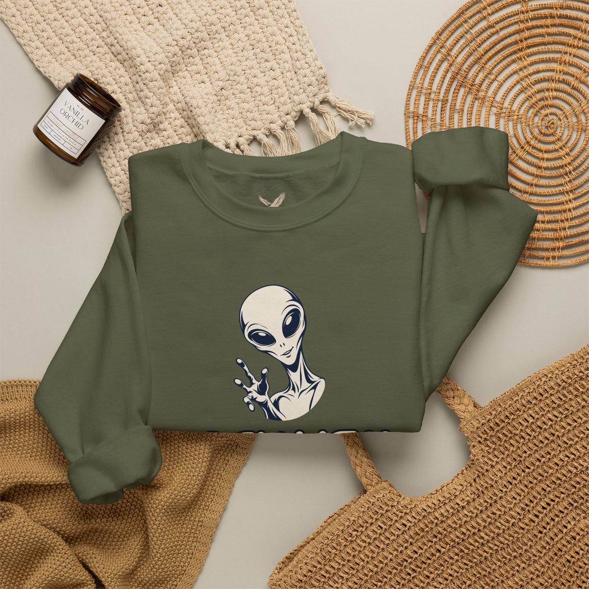 Friendly Alien - Crewneck Sweatshirt - Unisex