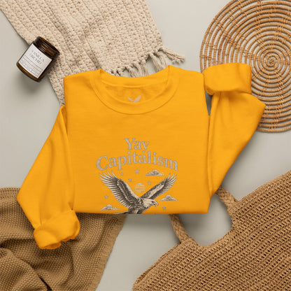 Yay Capitalism Eagle - Crewneck Sweatshirt - Unisex