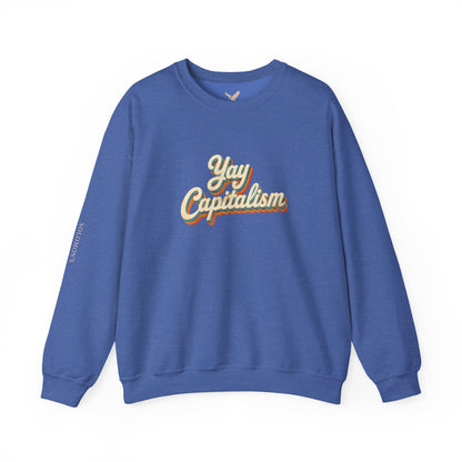 Yay Capitalism Retro - Crewneck Sweatshirt - Unisex