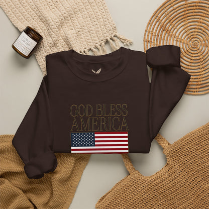God Bless America Crewneck Sweatshirt - Unisex