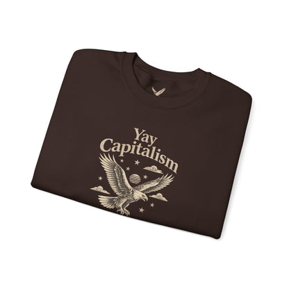 Yay Capitalism Eagle - Crewneck Sweatshirt - Unisex