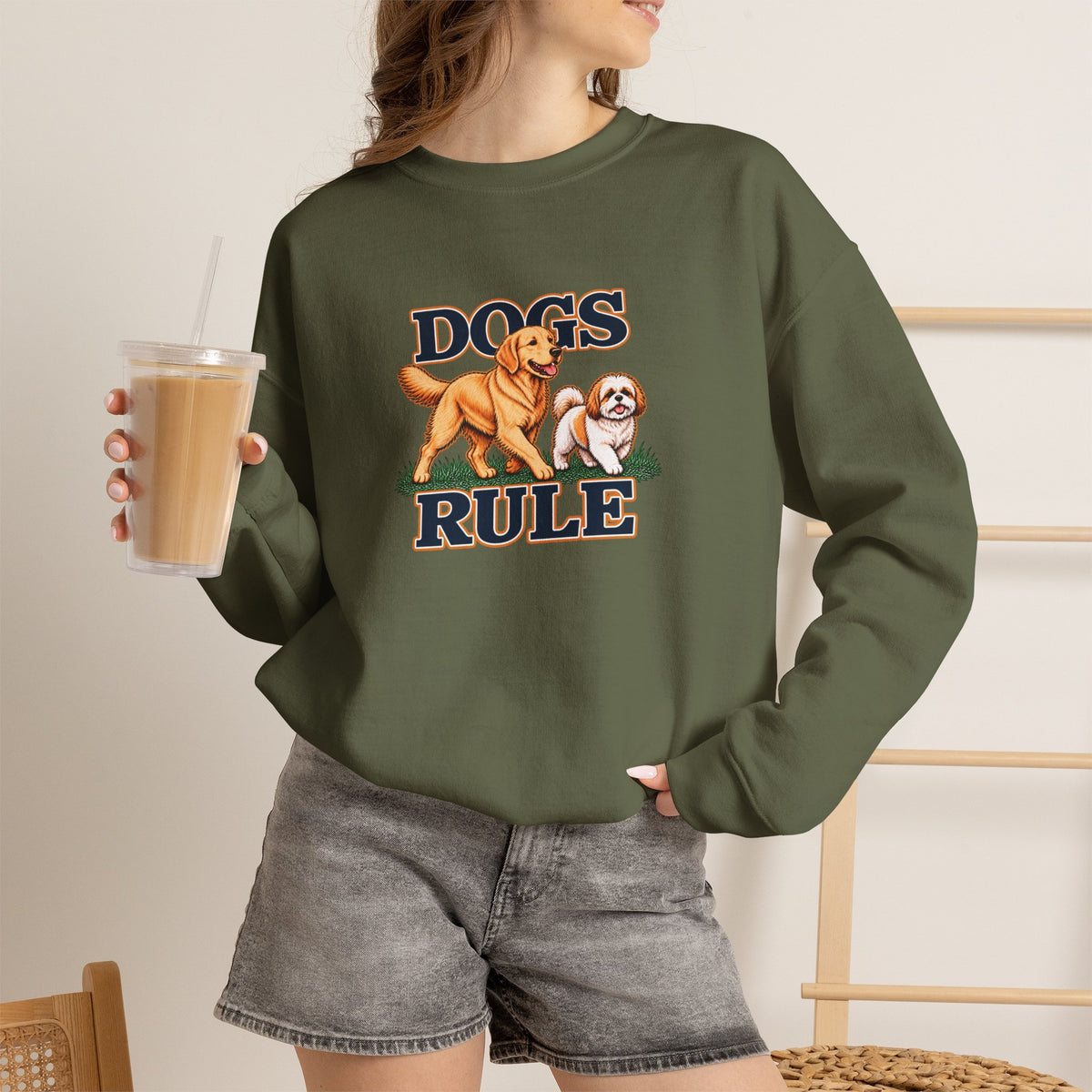 Dogs Rule - Crewneck Sweatshirt - Unisex