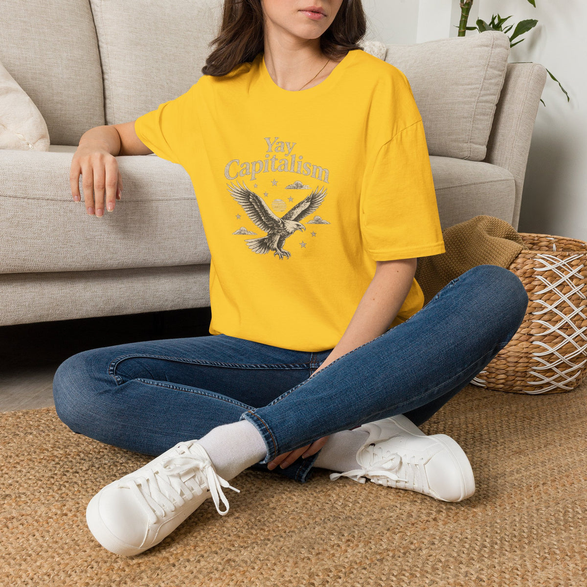 Yay Capitalism Eagle - Short Sleeve T-Shirt - Unisex