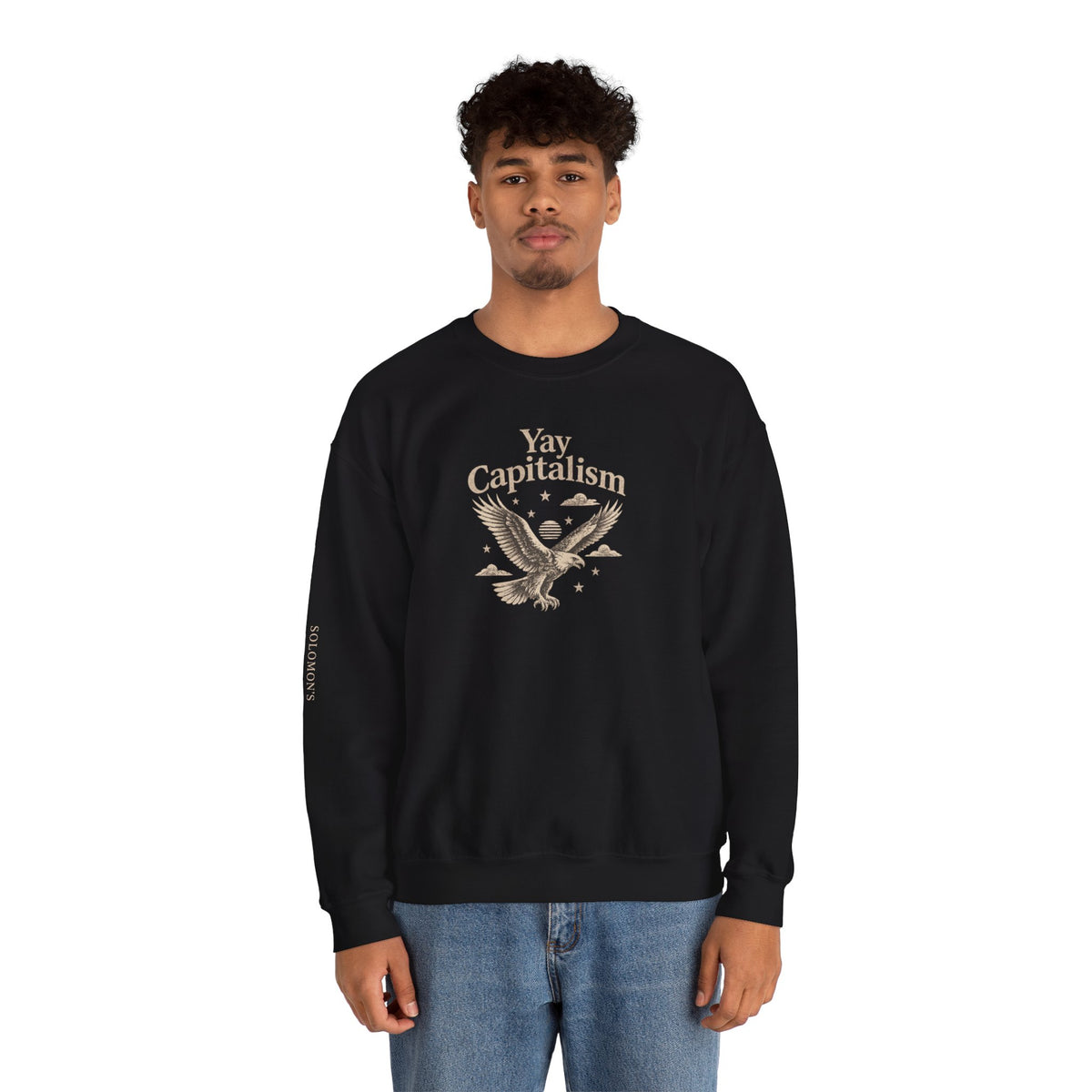 Yay Capitalism Eagle - Crewneck Sweatshirt - Unisex