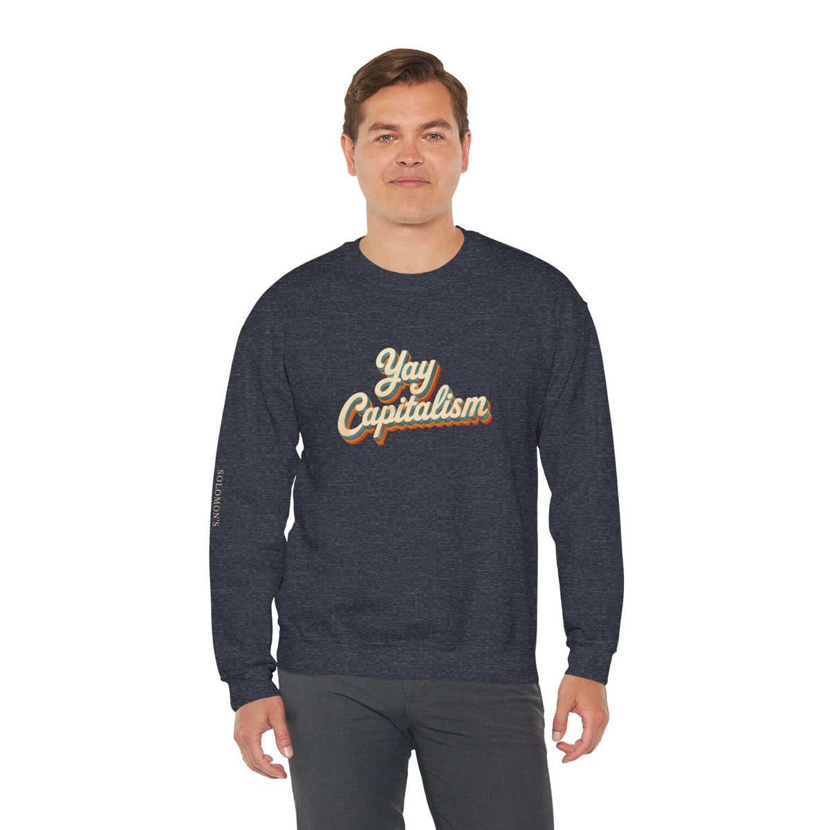 Yay Capitalism Retro - Crewneck Sweatshirt - Unisex
