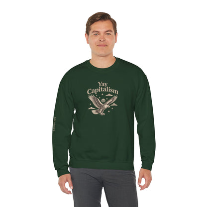 Yay Capitalism Eagle - Crewneck Sweatshirt - Unisex