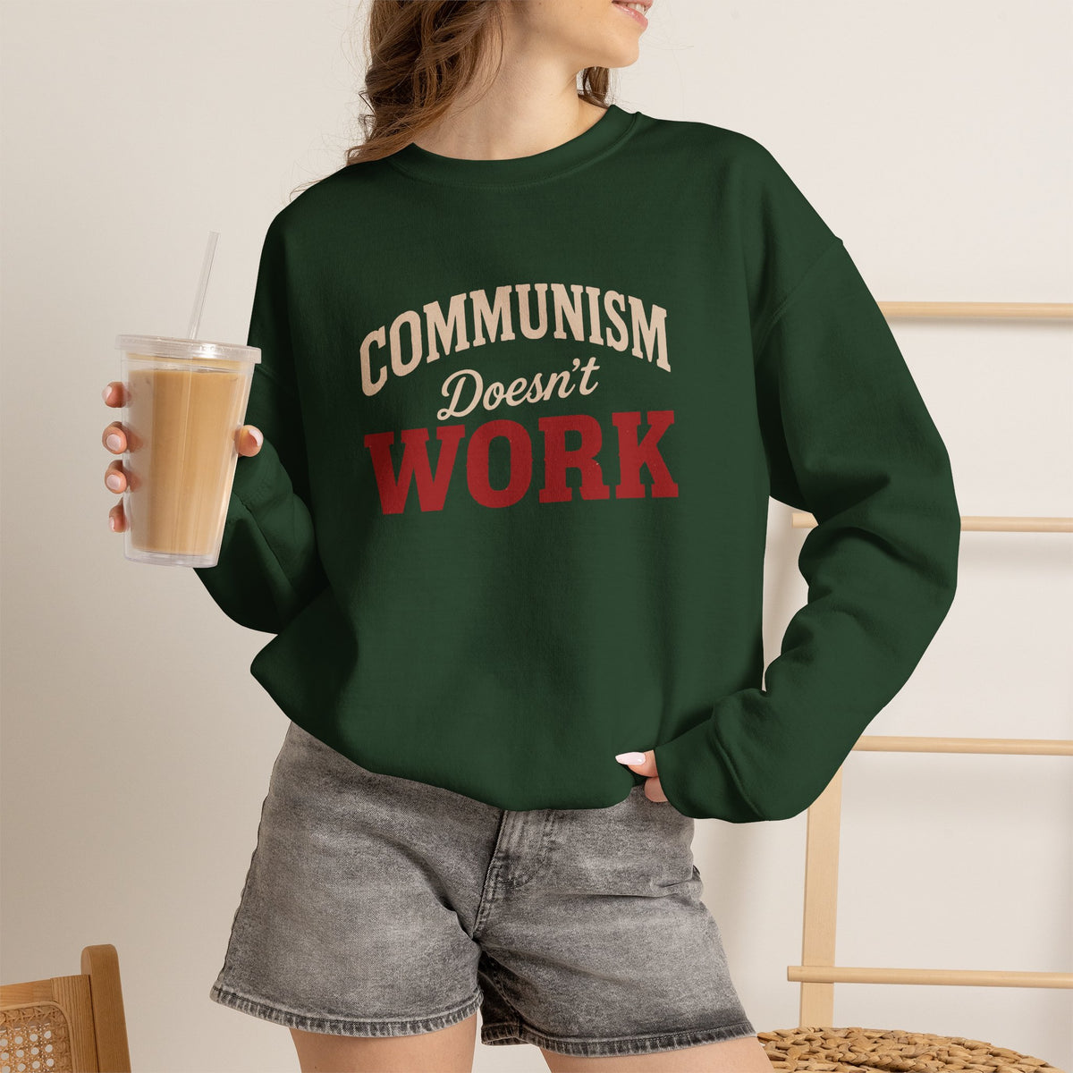 Communism Doesn't Work - Crewneck Sweatshirt - Unisex