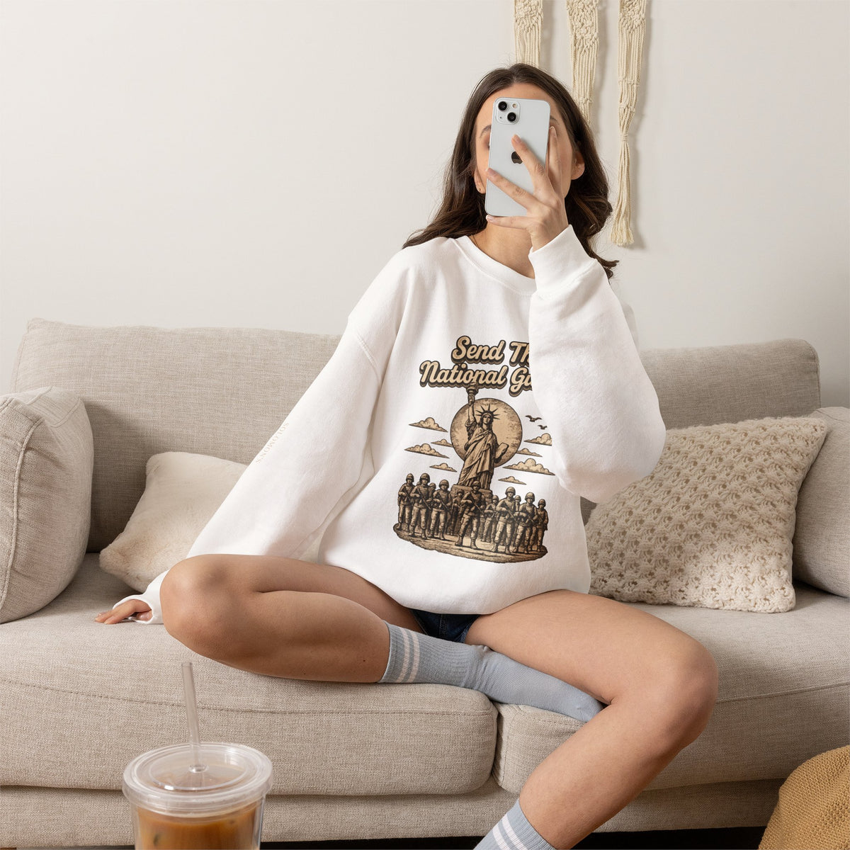 Send the National Guard - Crewneck Sweatshirt - Unisex