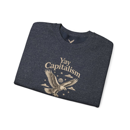 Yay Capitalism Eagle - Crewneck Sweatshirt - Unisex