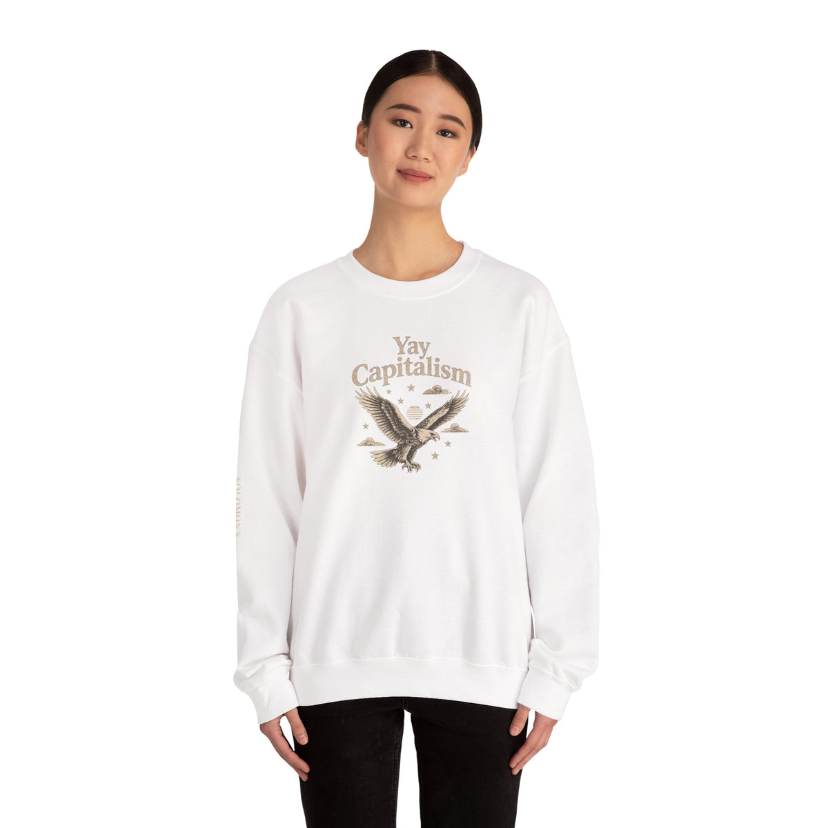 Yay Capitalism Eagle - Crewneck Sweatshirt - Unisex