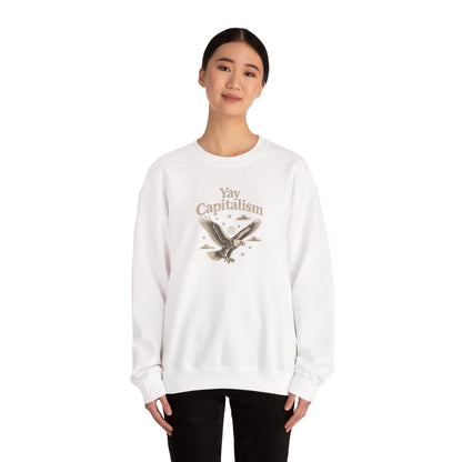 Yay Capitalism Eagle - Crewneck Sweatshirt - Unisex